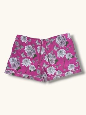MAHOGANY Shorts Pink Floral Butterfly Pajama Loungwear 100% Cotton Coquette XL